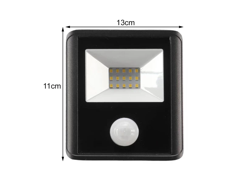 Perel 10 Watt LED Strahler Mit PIR Sensor, 4000 Kelvin Neutralweiß, IP65, 11x13cm – Bild 3