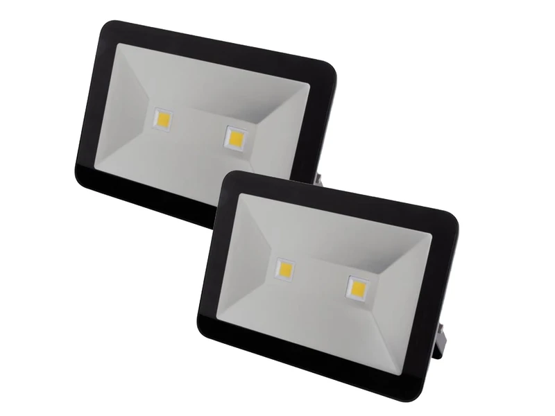 MeineWunschleuchte 100 Watt LED Strahler ALU, 2er SET 4000 Kelvin Neutralweiß, IP65, 25x36cm – Bild 2