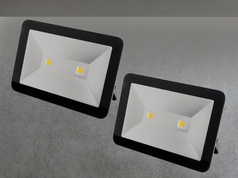 MeineWunschleuchte 100 Watt LED Strahler ALU, 2er SET 4000 Kelvin Neutralweiß, IP65, 25x36cm – Bild 3