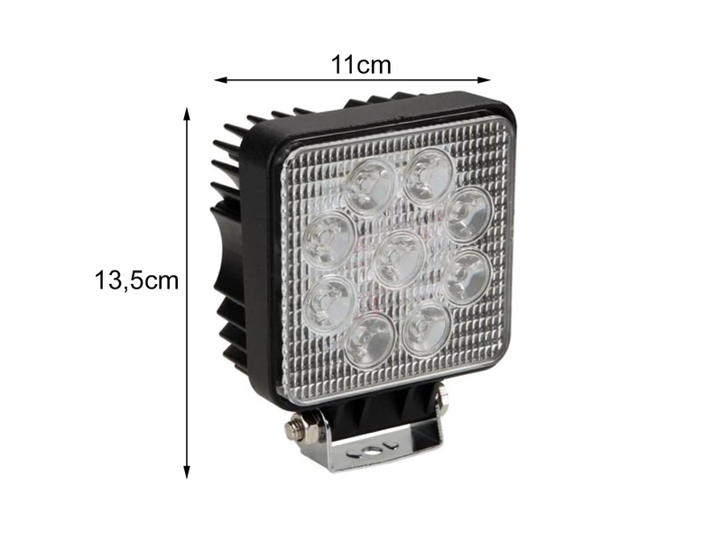 Perel 27 Watt LED Strahler ALU, 4250 Kelvin Neutralweiß, IP67, 13,5x11cm – Bild 3