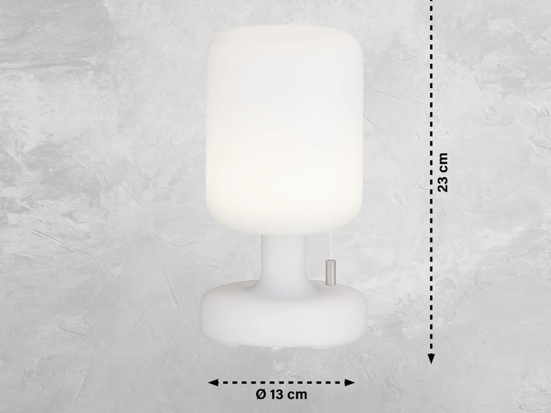 MeineWunschleuchte 2er SET Outdoor Akku Tischlampen Ohne Kabel - Dimmbar & RGB - Höhe 23cm – Bild 3