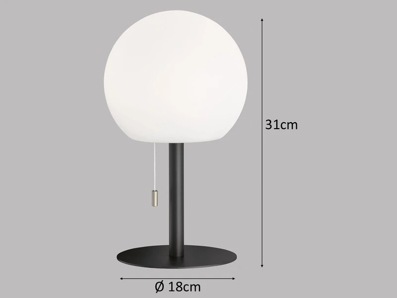 MeineWunschleuchte 2er SET Outdoor Akku Tischlampen Ohne Kabel - Dimmbar & RGB Höhe 31cm â Bild 3