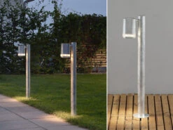 Konstsmide 2er-Set Wegeleuchten MODENA Galv. Stahl, GU10, Höhe 70 Cm, IP44