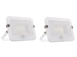 REV 30 Watt LED Strahler 2er SET Bewegungsmelder, 6500 Kelvin, IP44