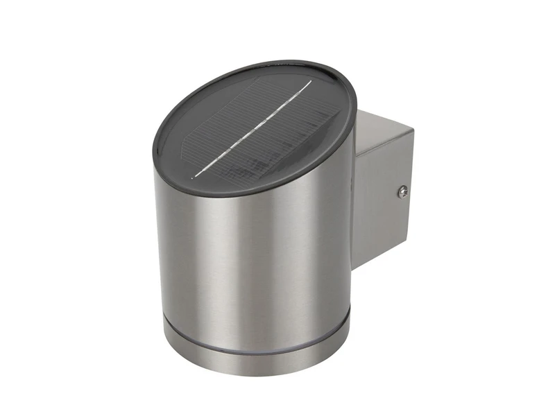 Smartwares 4er-Set Solar Außenwandleuchten Edelstahl, Ø Ca. 9 Cm, Dämmerungssensor – Bild 10