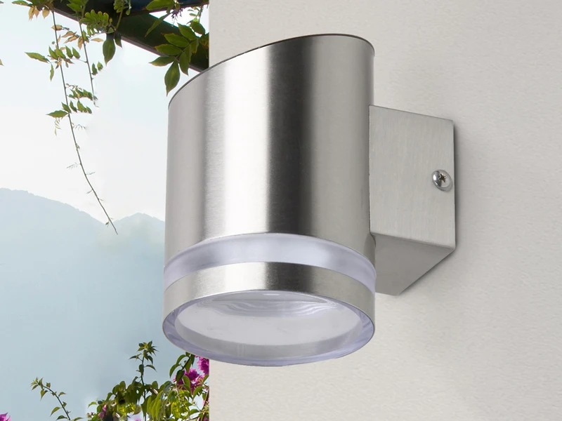 Smartwares 4er SET Solar Außenwandleuchten Edelstahl, Mit Dämmerungssensor – Bild 8