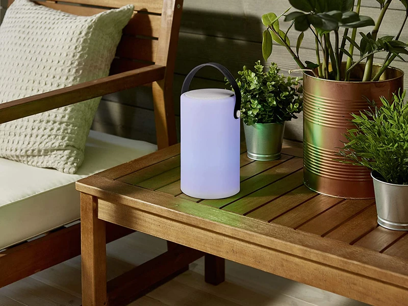 Reality Leuchten Akku LED Tischleuchte BERMUDA Mit RGB & Bluetooth Lautsprecher, H: 21cm â Bild 3