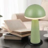 Reality Leuchten Akku LED Tischleuchte FUNGO Kabellos Für Innen & Außen, Grün - Höhe 30cm