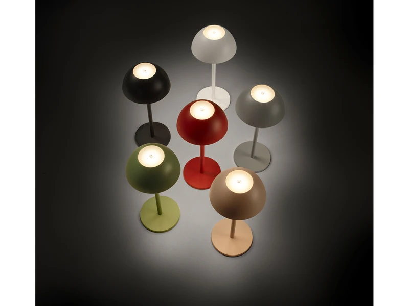 MeineWunschleuchte Akku LED Tischleuchten 2er SET Für Innen & Außen, Schwarz Höhe 30cm – Bild 11