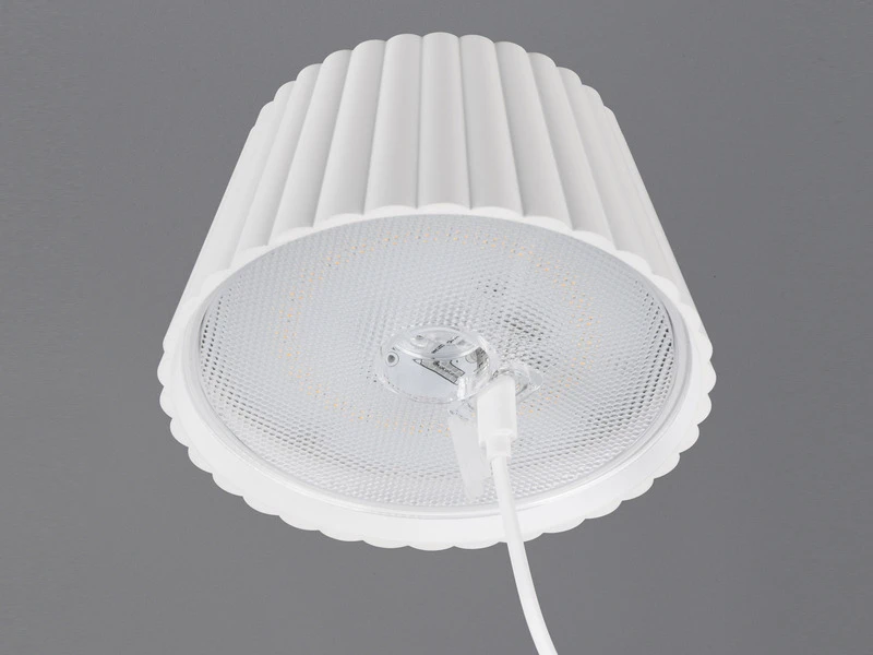 Reality Leuchten Akku Stehlampe SUAREZ Für Outdoor Kabellos In Weiß, Klein 123cm – Bild 7