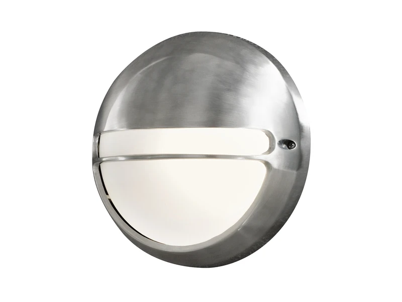 Konstsmide Dimmbare Außenwandleuchte TORINO Aluminium / Acrylglas Opal, Ø 26cm – Bild 2