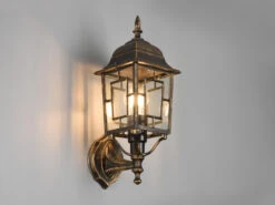 Trio Leuchten Antike Außenwandleuchte VOLTURNO Laterne Stehend Rostoptik, Höhe 41cm