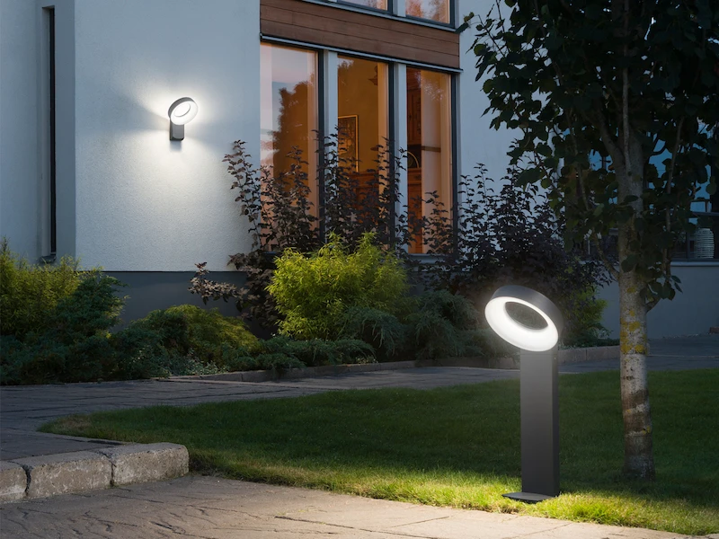 Konstsmide AuffĂ€llige Wegeleuchte ASTI, Anthrazit, 18 Watt HP-LEDs, 1400 Lumen, 5000K â Bild 5