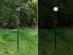 Smartwares Außen Mastleuchte CLASSICO Im Landhausstil Aus Aluminium, Höhe 170cm