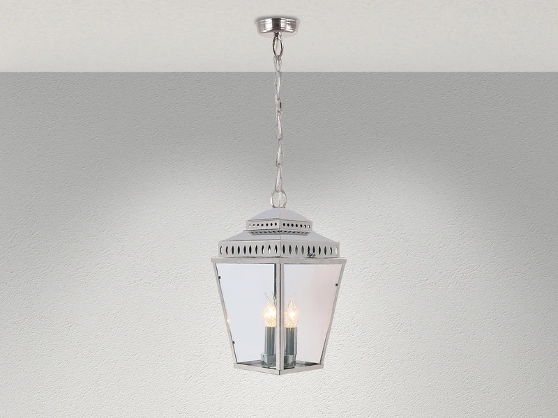 Elstead Lighting Außenhängeleuchte MANSION HOUSE Im Landhausstil, Silber Ø22cm – Bild 3