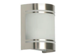 Ranex Außenwandleuchte ALICANTE, Edelstahl Mit Glas, Höhe 16,5cm