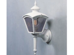 Konstsmide Außenwandleuchte CASSIOPEIA Laterne Aus Aluminium, Höhe 43cm, Weiß