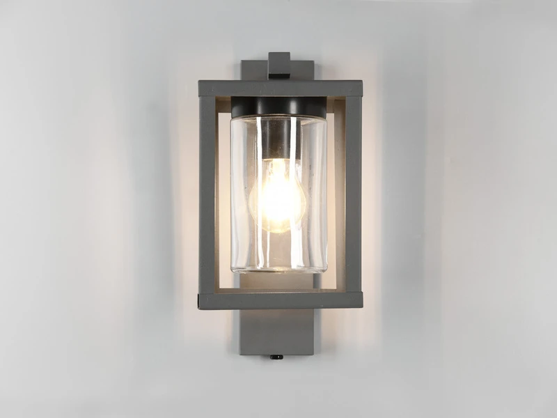 Trio Leuchten Außenwandleuchte LUNGA In Laternenoptik, Höhe 33cm, Anthrazit – Bild 3