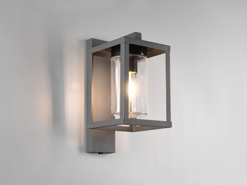 Trio Leuchten Außenwandleuchte LUNGA In Laternenoptik, Höhe 33cm, Anthrazit – Bild 5