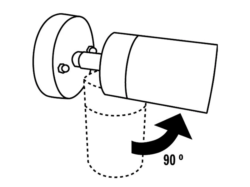 Konstsmide Außenwandleuchte MODENA Downlight Schwenkbar, Höhe 15cm, Edelstahl – Bild 5