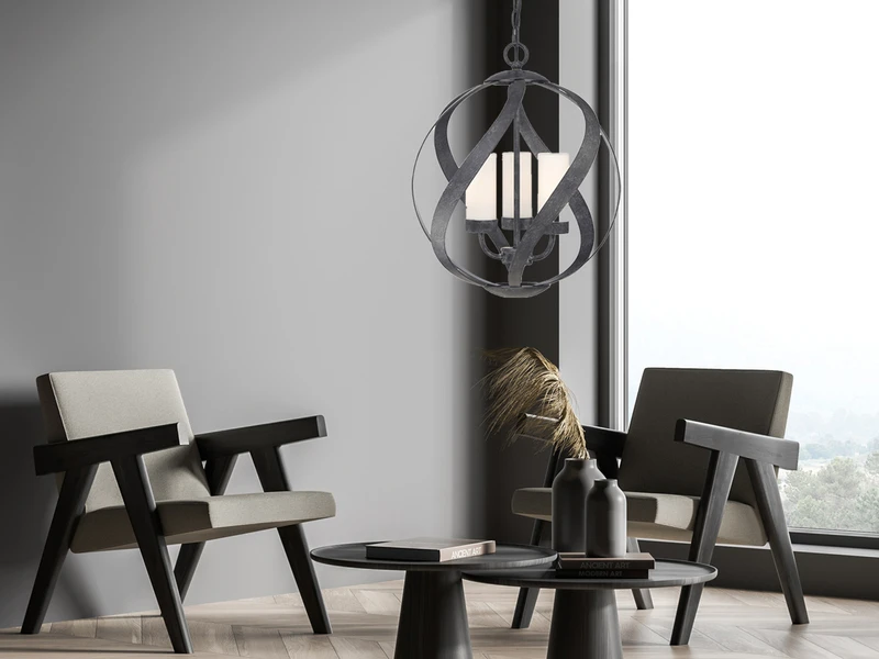 MeineWunschleuchte Außergewöhnliche LED Pendelleuchte Für Innen & Außen, 3-flammig Ø40,7cm – Bild 8