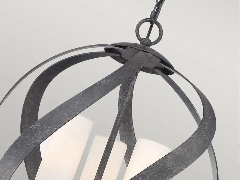 MeineWunschleuchte Außergewöhnliche LED Pendelleuchte Für Innen & Außen, 3-flammig Ø40,7cm – Bild 9