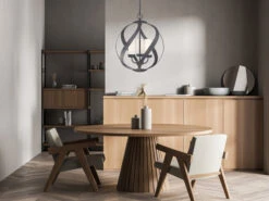 QUINTIESSE Außergewöhnliche Pendelleuchte BLACKSMITH Für Innen & Außen, 3-flammig Ø40,7cm