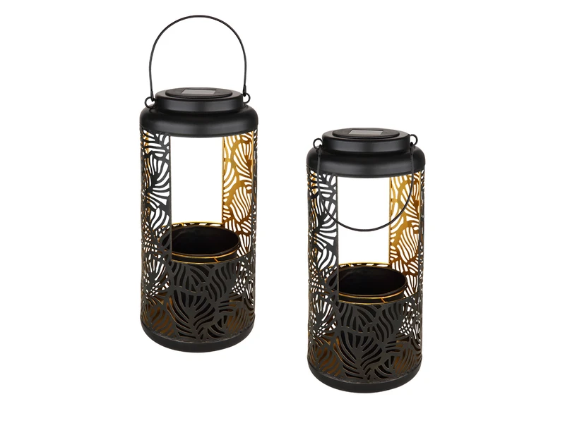 MeineWunschleuchte Außergewöhnliche Solarlaternen Hängend Oder Stehend Mit Blumentopf, Höhe 41cm – Bild 2