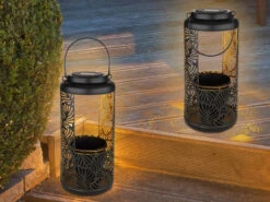 MeineWunschleuchte Außergewöhnliche Solarlaternen Hängend Oder Stehend Mit Blumentopf, Höhe 41cm