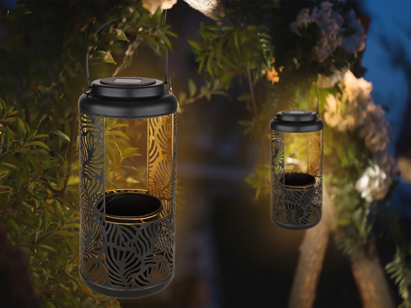 MeineWunschleuchte Außergewöhnliche Solarlaternen Hängend Oder Stehend Mit Blumentopf, Höhe 41cm – Bild 5