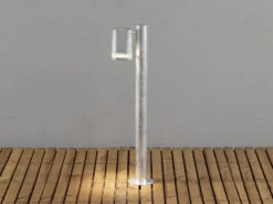 Konstsmide Design Wegeleuchte MODENA Aus Stahl, Downlight Höhe 70cm, Silber