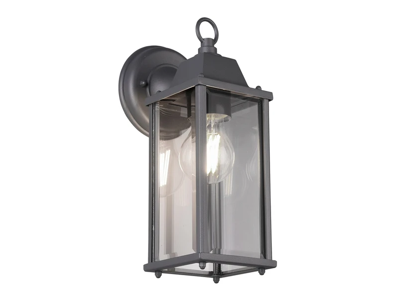 MeineWunschleuchte Eckige LED AuĂenwandleuchte Laterne In Anthrazit - Fassadenbeleuchtung â Bild 2