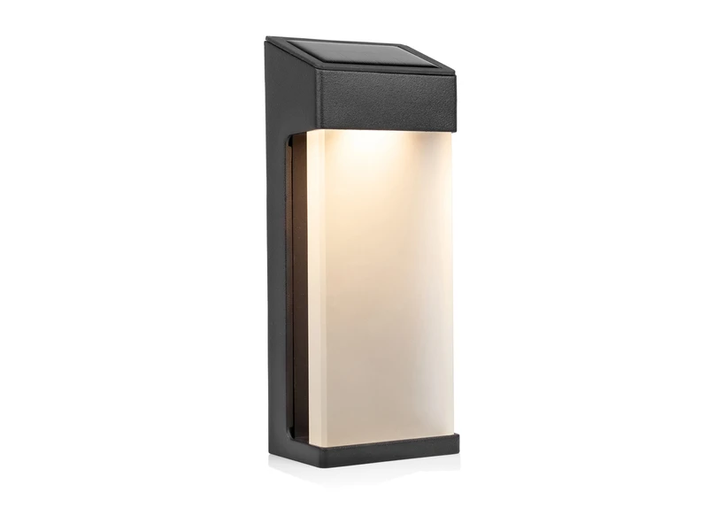 Smartwares Eckige LED Solar Außenleuchte Mit Dämmerungssensor In Anthrazit IP44 – Bild 2