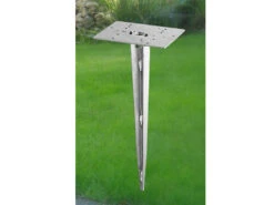 Trio Leuchten Erdspieß Aus Metall In Nickel Matt Für Garten Außenleuchten / Pollerleuchten