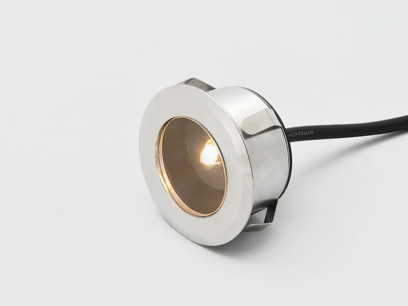 Konstsmide Erweiterungs 3er SET Mini Bodeneinbauspots Edelstahl/Glas Ø7cm IP44, G4 – Bild 5