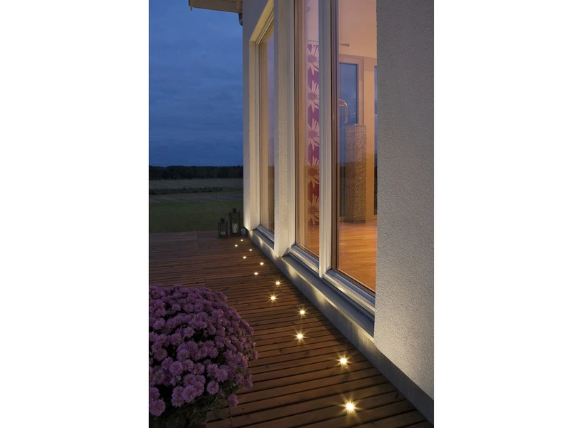 Konstsmide Erweiterungs 3er SET Mini Bodeneinbauspots Verchromt Mit Kappe Ø3,5cm IP44, G4 – Bild 5