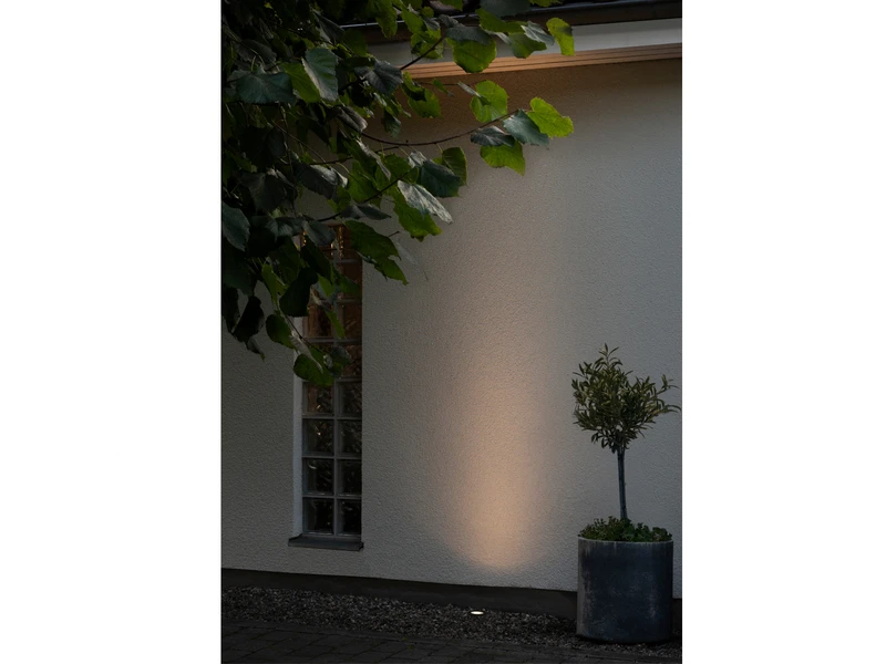 Konstsmide Flacher LED Bodeneinbaustrahler Klares Glas Mit Schwarzem Rand Ø9,2cm, IP65 – Bild 2