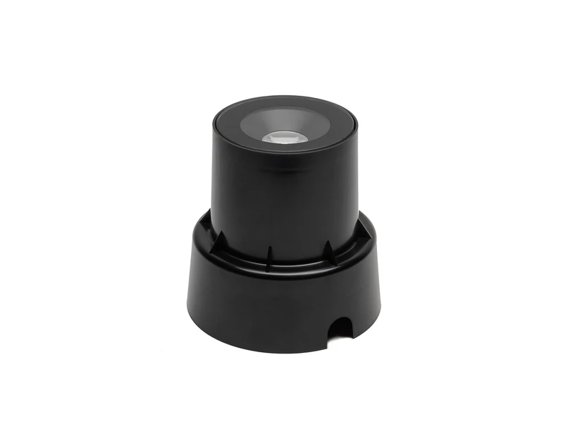 Konstsmide Flacher LED Bodeneinbaustrahler Klares Glas Mit Schwarzem Rand Ø9,2cm, IP65 – Bild 3