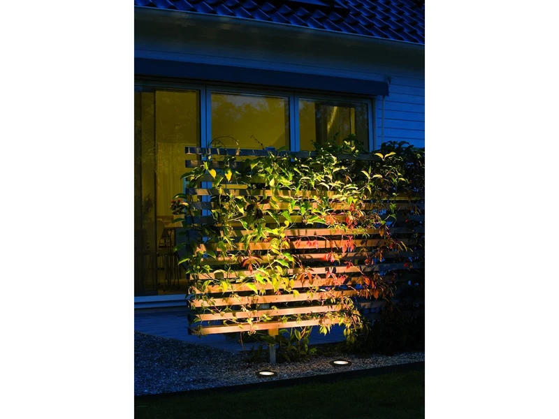 Konstsmide Flacher LED Bodeneinbaustrahler Klares Glas Mit Schwarzem Rand Ø9,2cm, IP65 – Bild 5