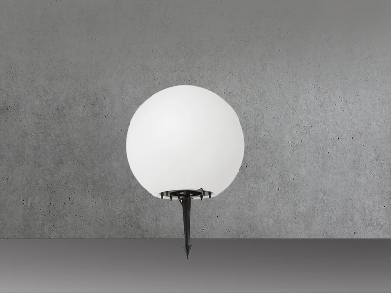 MeineWunschleuchte Garten Kugelleuchte Mit Erdspieß, 3m Kabel IP65 & Smarter LED, Ø38cm – Bild 3