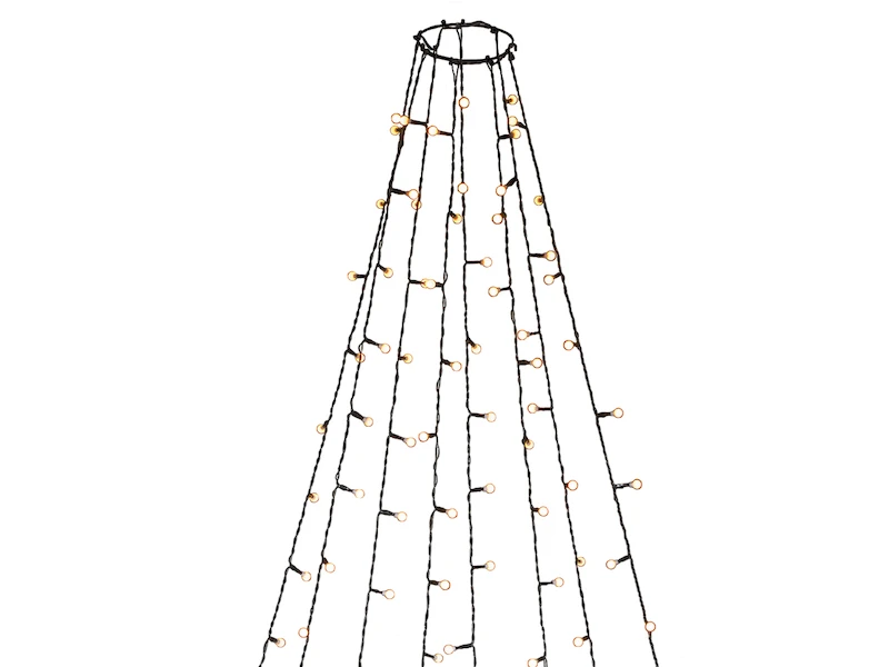 Konstsmide Hängende LED Christbaum Lichterkette 400 Bernsteinfarbene LED´s - "Baummantel" – Bild 2