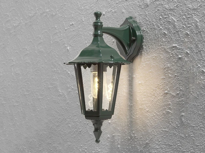 Konstsmide Hängende Wandleuchte FIRENZE, E27, Aluminium Grün