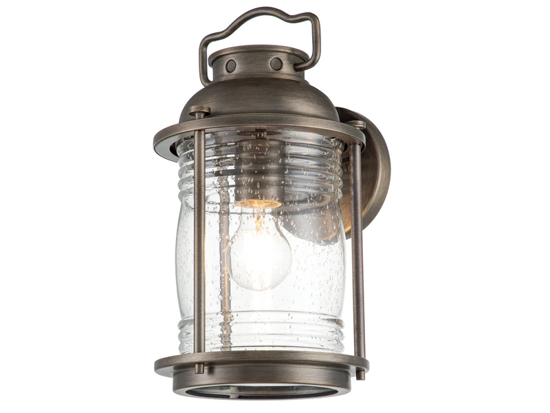 KICHLER Industrial Wandlaterne ASHLAND BAY Für Innen & Außen, Bronze Höhe 35cm – Bild 2