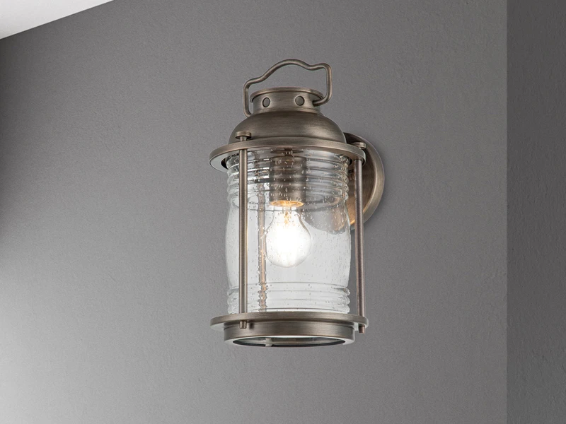 KICHLER Industrial Wandlaterne ASHLAND BAY Für Innen & Außen, Bronze Höhe 35cm – Bild 3