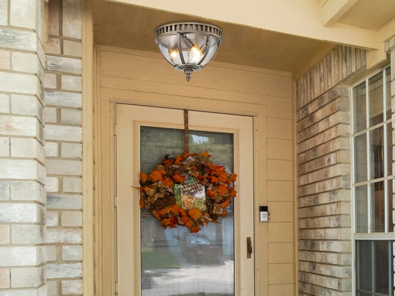 KICHLER Jugendstil Deckenleuchte HALLERON Für Innen & Außen, Bronze Ø30,5cm – Bild 5