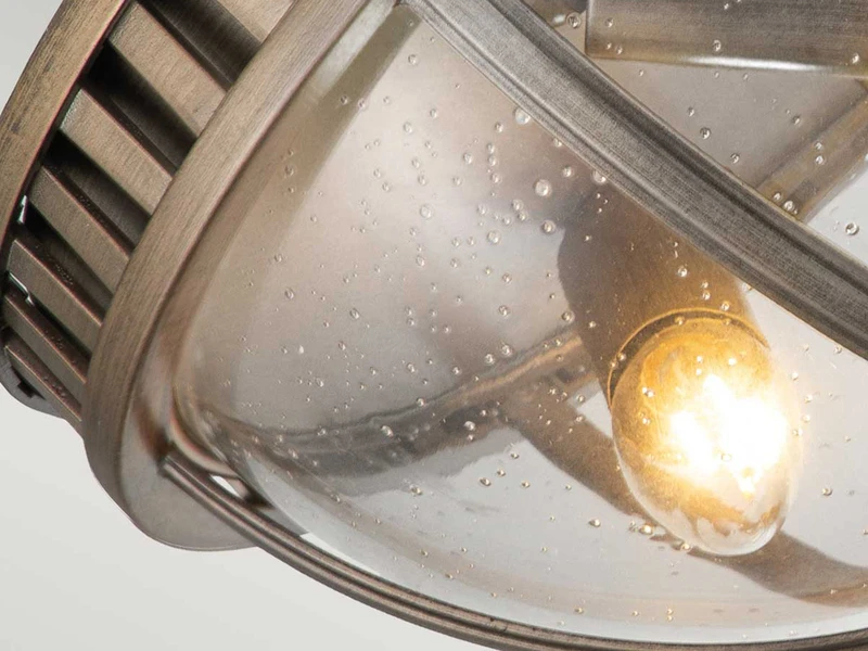 KICHLER Jugendstil Deckenleuchte HALLERON Für Innen & Außen, Bronze Ø30,5cm – Bild 7