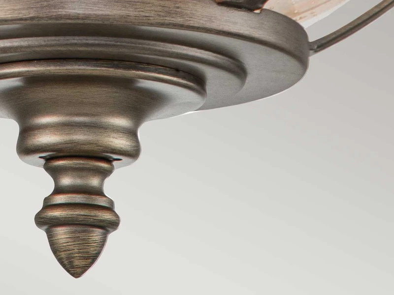 KICHLER Jugendstil Deckenleuchte HALLERON Für Innen & Außen, Bronze Ø30,5cm – Bild 8