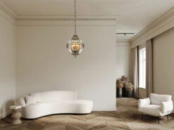 KICHLER Jugendstil Pendelleuchte HALLERON Für Innen & Außen, Bronze Ø30,5cm