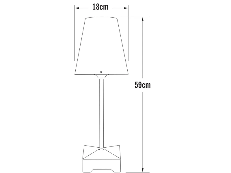 Konstsmide Kleine Außenstehleuchte / Bodenleuchte LUCCA Aus Aluminium, Höhe 59cm, Weiß – Bild 4