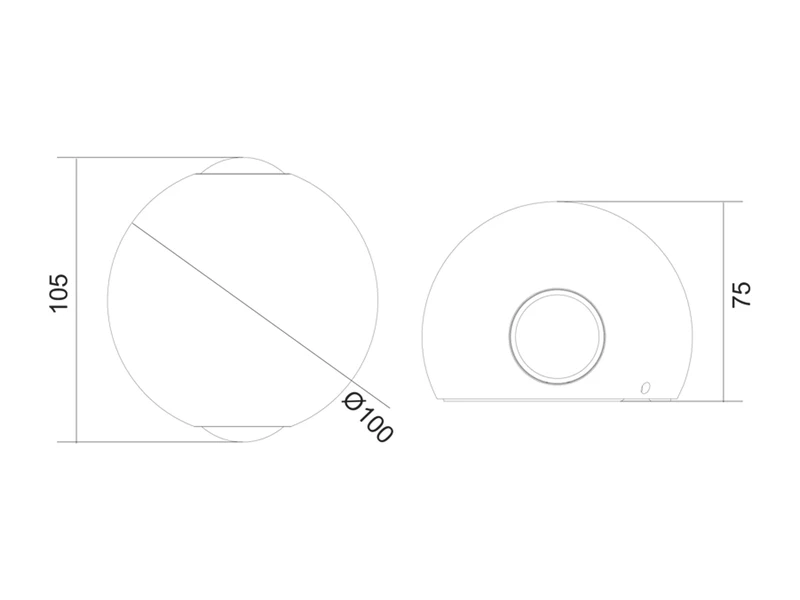 Trio Leuchten Kleine LED Außenwandleuchte AVISIO Up And Down, Kugel In Schwarz Ø 10cm – Bild 6